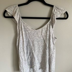 Light grey tank top.